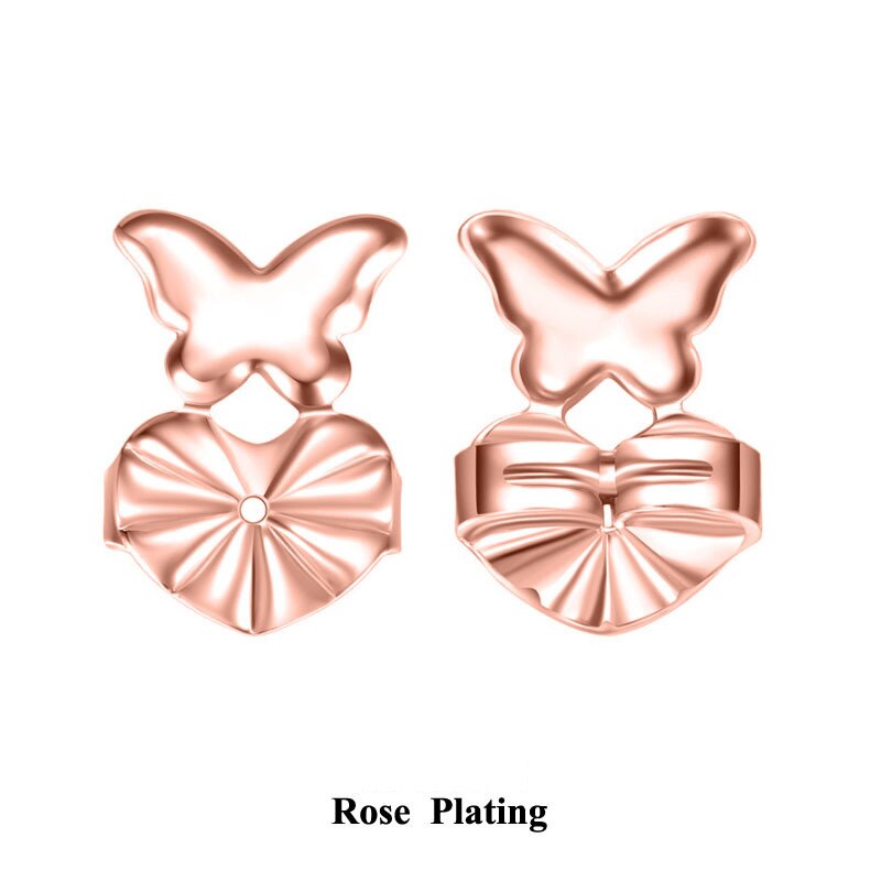 Nowe popularne Magic Bax Ear Studs urządzenie pomocnicze kreatywne nausznice Stud Buckle Lifter europejska i amerykańska biżuteria: C-Rose Gold