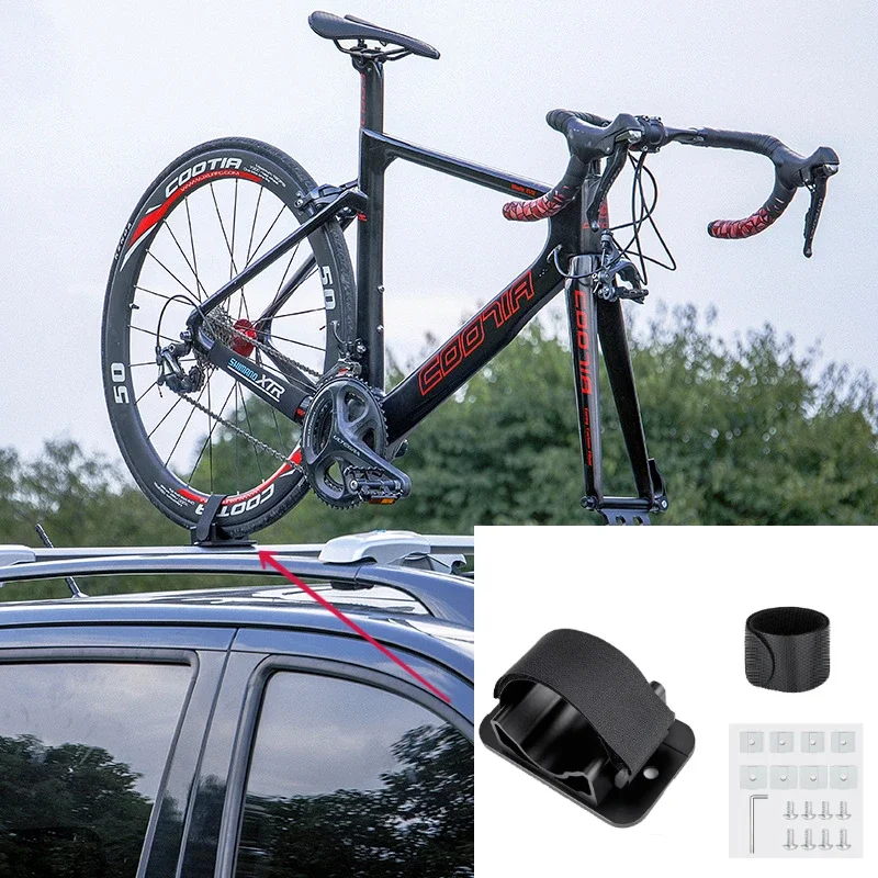 Feste Fahrrad Versorgung Auto Gestelle Volle Standard Unterstützung QR Steckachse Schub Gabel Stehen MTB Rennrad Dach Halterung Lkw Fahrrad Stehen