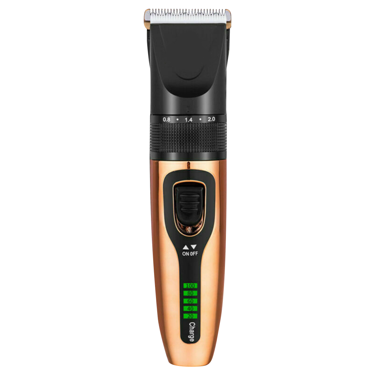 Portable Rechargeable Hair Clipper Electric Cordless Mini Hair Trimmer Hair Cutting Machine Beard Trimer For Men kids Barber: Golden