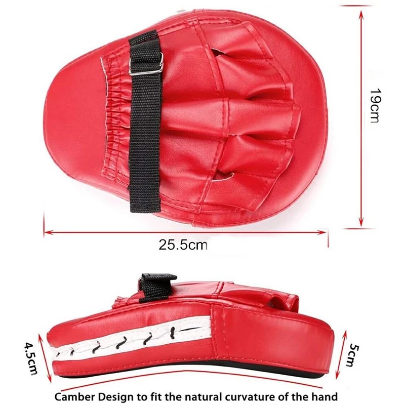Gebogen Ponsen Wanten Bokspads Hand Doelwit Boksblokken Handschoenen Training Focus Pads Kickboksen Muay Thai Martial Art