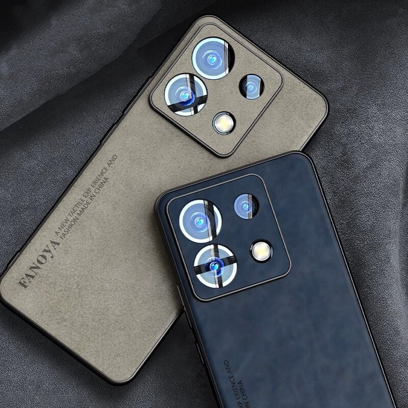 Hoesje Voor Poco M6 Pro 4G Hoesje Luxe Lederen Achterkant Voor Xiaomi Poco M6pro Redmi Note 13pro Siliconen Beschermkap Bumper