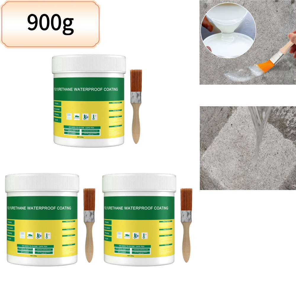 30-1200g Waterproof Coating Sealant Agent Transparent Invisible Paste Glue With Brush Adhesive Repair Roof Waterproof Sealant: SKY BLUE