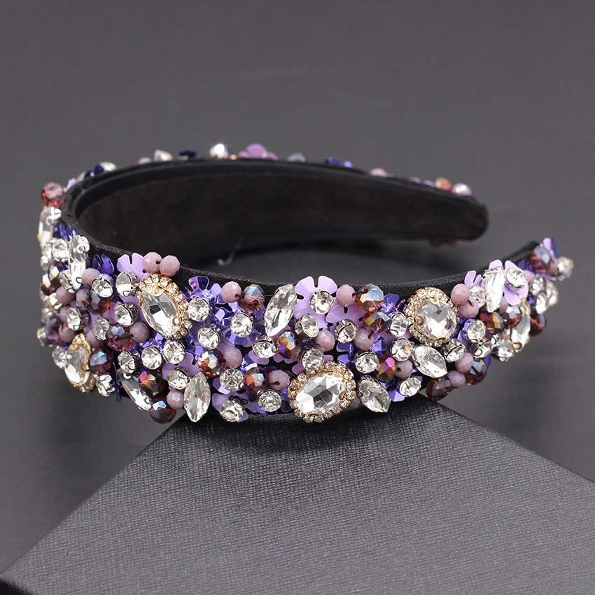 Exaggerated personality headband Baroque luxury heavy work exaggerated wild temperament headband 955