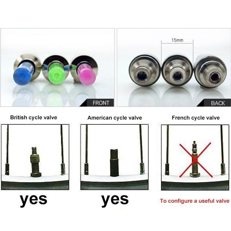 Highlight Light Stick Type Wheels Valve Core Nozzle Lamp Bicycle Tire Light Bicycle Accessories Mountain Bike Equipment