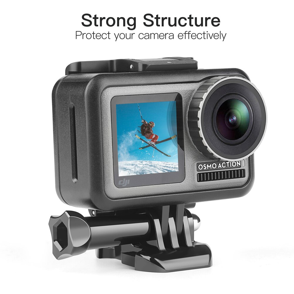 SHOOT for DJI Osmo Action Camera jaula protectora carcasa de marco para DJI Osmo Action Camera Cage Border Cover Shell Accessory