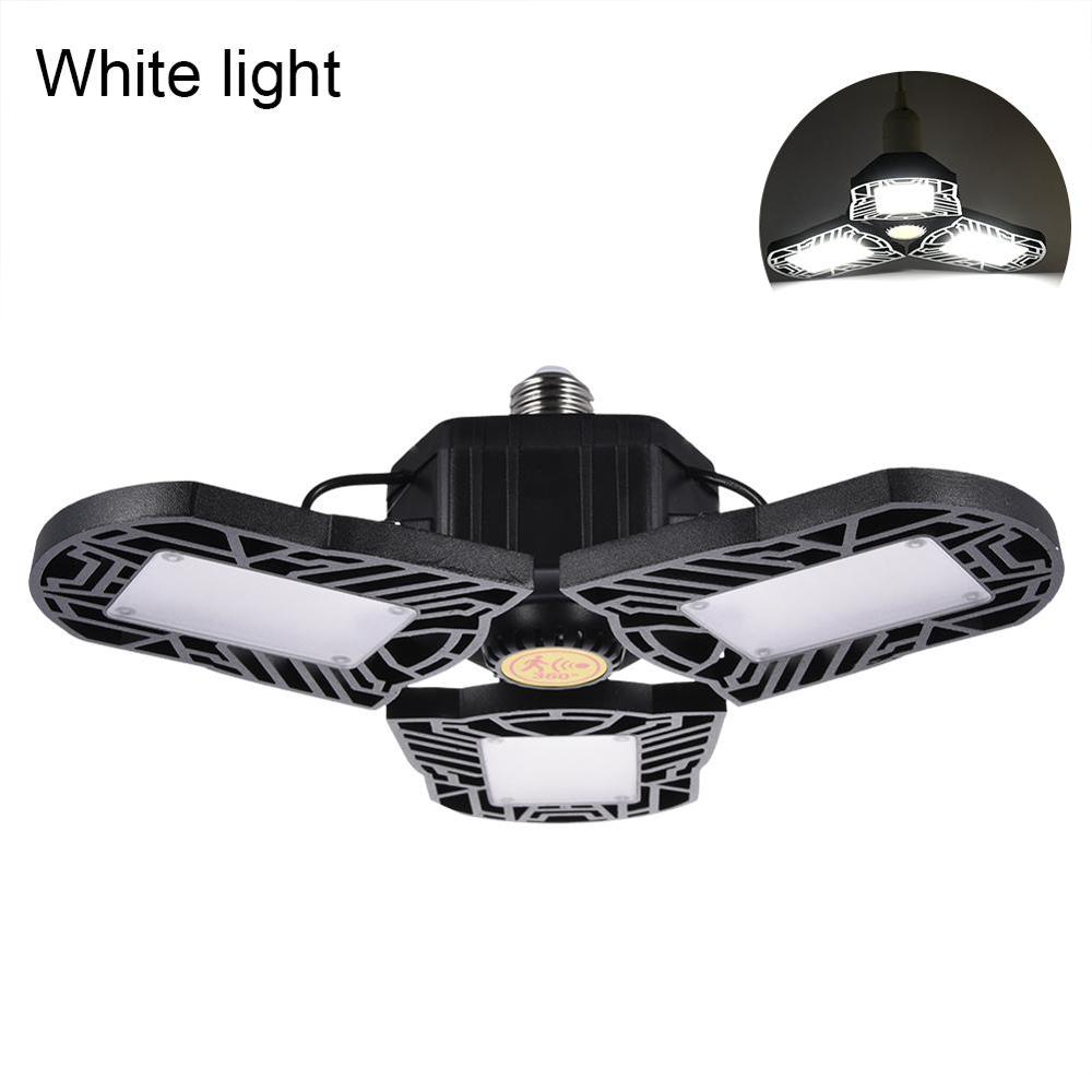 Led autotallin valaisin teollisuusvalaisin  e27/e26 led korkea lahden valo ufo deformaatio 60w työpaja pysäköinti varastolamppu 85-265v seinävalo: Valkoinen anturilla