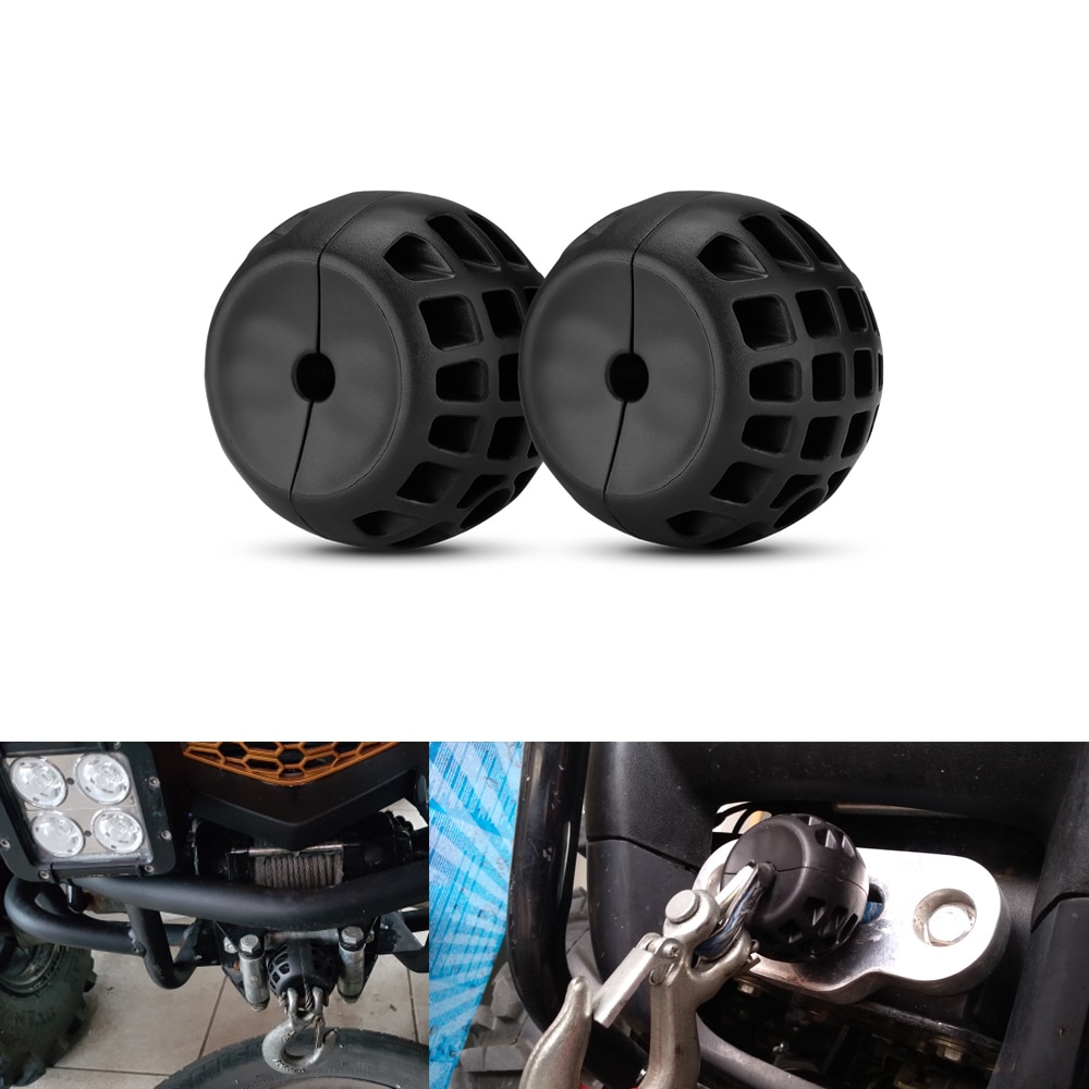 KEMiMOTO Winch Guard Cable Stop ATV UTV for RZR 900 RZR 1000 Trx650 Commander Hook Stopper Line Save Winch Stopper Cable Stopper