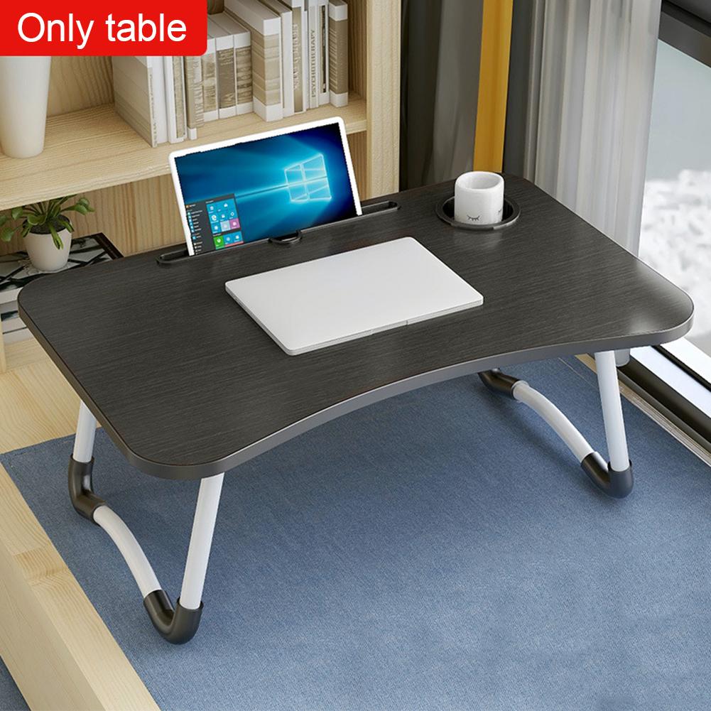 Folding Laptop Table Notebook Desk Breakfast Serving Bed Trays Adjustable Foldable Legs Computer Desk Stand