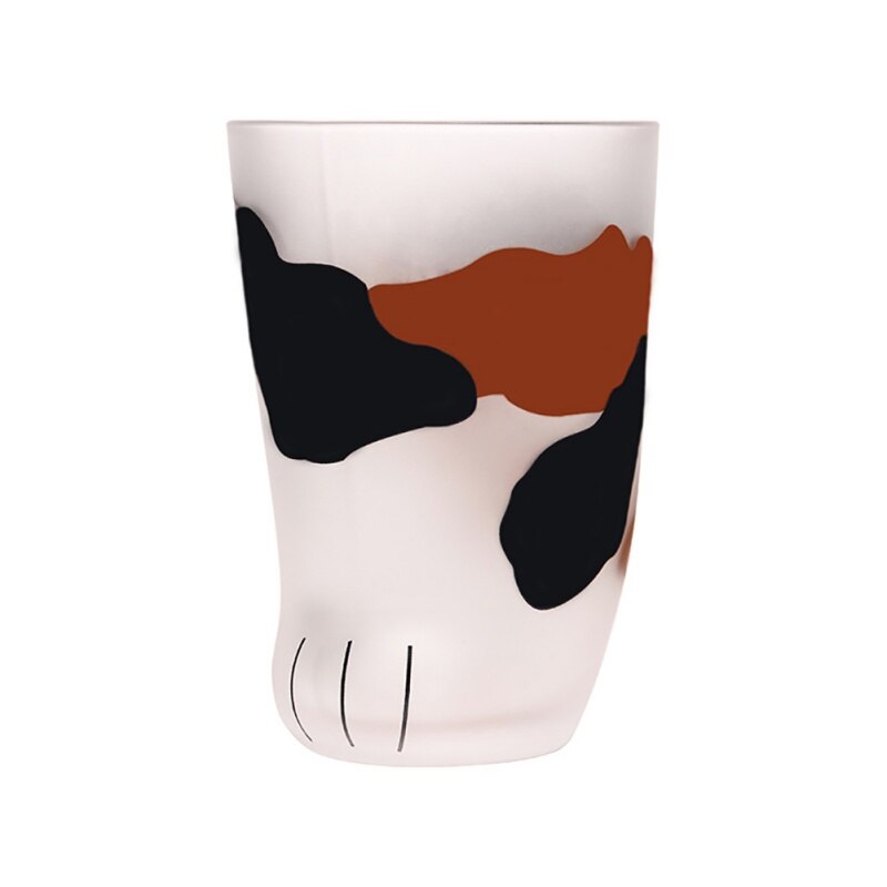 Home Office Melk Koffie Cup Kat Klauw Cup Kat Voeten Cup Frosted Glas Kat Palm Koffie Melk Cups.