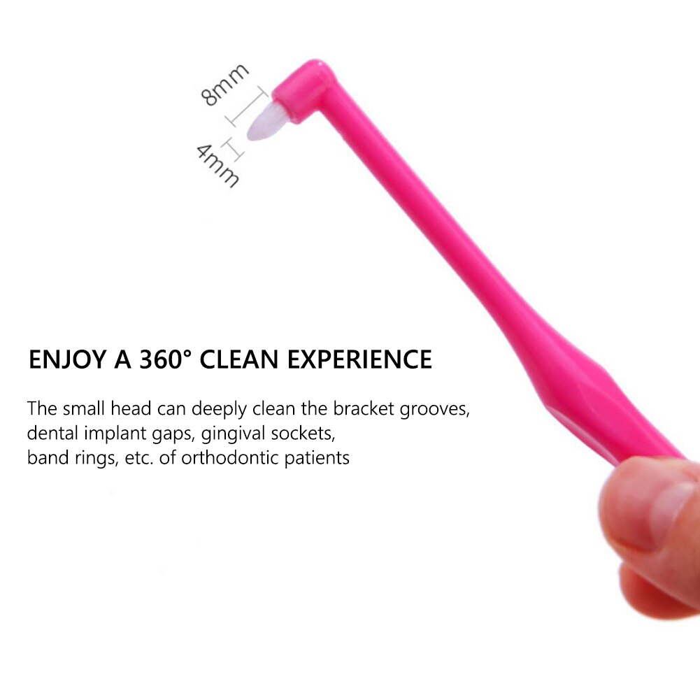 Orthodontic Toothbrush Pointed and Flat Head Small Soft Hair Correction Clean teeth gap Floss Oral Hygiene Teeth Braces
