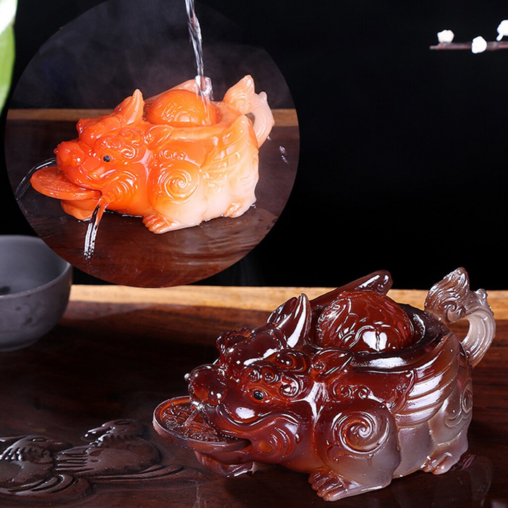 Ornements de Table thé animaux | Décoration de Table Pi Xiu Pi Yao Fortune: Red 