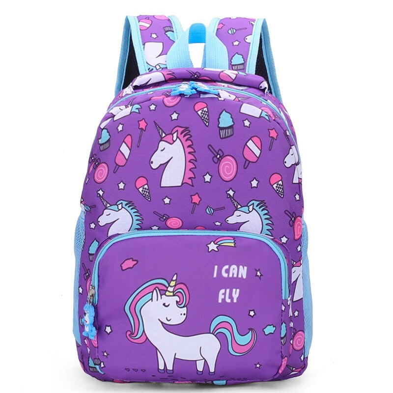 Kawaii Unicorn Backpack Children Cute Backpack Unicorn School Bags Mochilas Unicornio Kndergarten 2-6years old Bagpack: Photo color  7