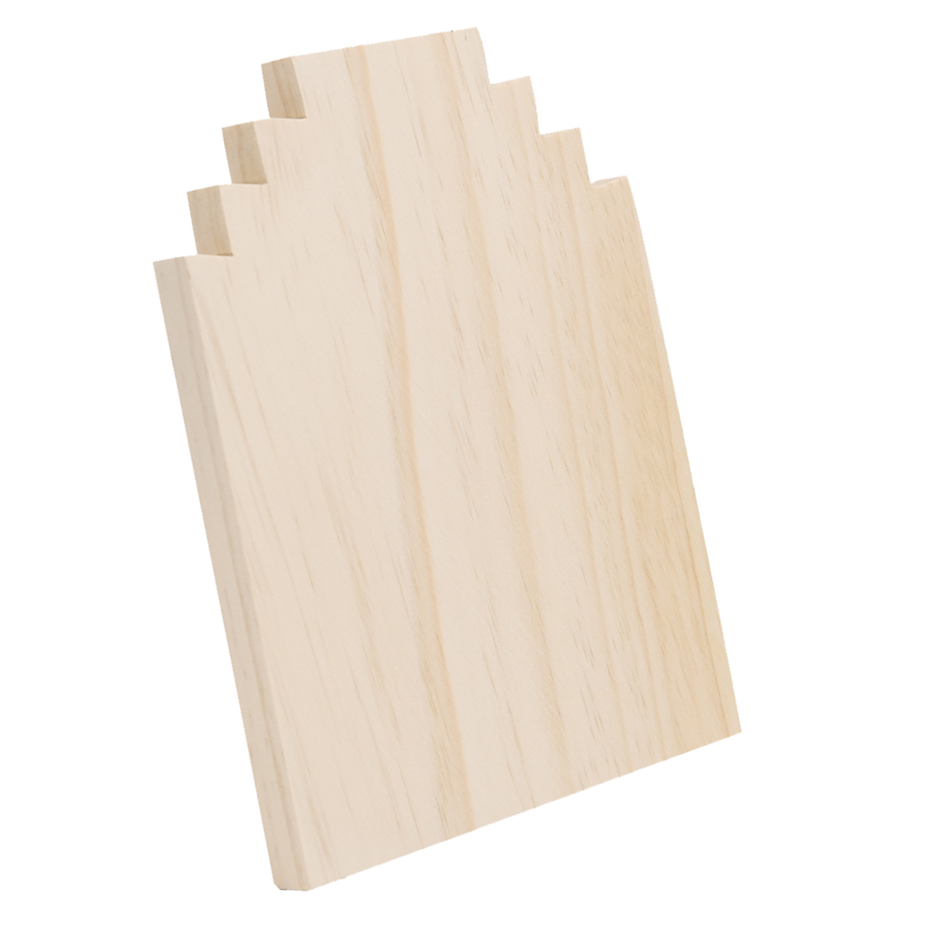 Wooden Display Stands Necklace Holder Unfinished Unpainted Jewelry Organizer Jewelry shop necklace display stand