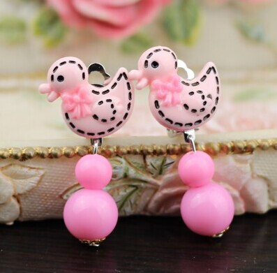 Koreaanse versie van de vrouwelijke kinderen sieraden zonder doorboord oor clip oorbellen baby prinses kristallen sieraden