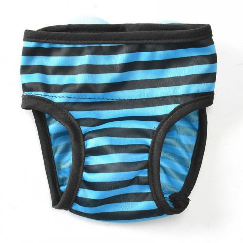Hond Gestreepte Wing Ondergoed Fysiologische Broek Shorts Puppy Luier Dierbenodigdheden: Blauw / S