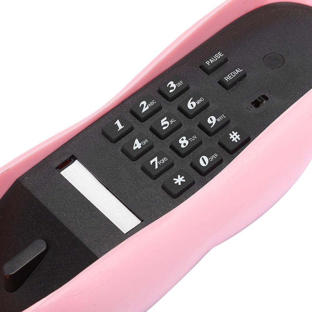 European Style Home Telephone Fashionable Pink Lips Shape Desktop Landline Phone telefono fijo home phone