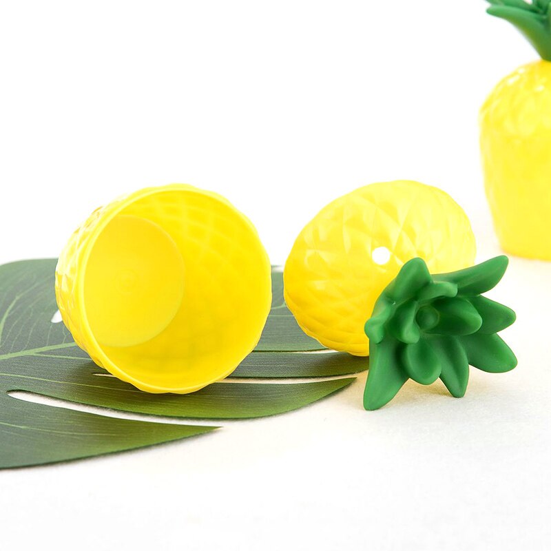 Tasse ananas en noix de coco fruits | Tasse d'ananas en plastique décoration de plage en forme de Fruit magnifique