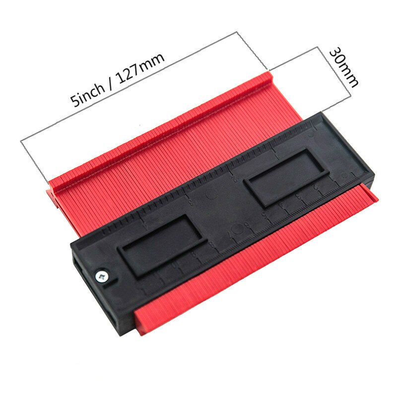 Contour Gauge Plastic Profile Gauge Multifunctional Shape Duplicator Edge Shaping Measure Ruler for Precise: Type-A