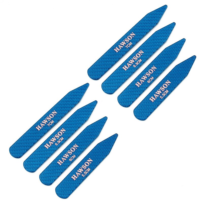 Jeden zestaw 8 sztuk dorywczo metalowa usztywniacze robić kołnierzyków koszula męska kołnierz usztywniacz z włókna węglowego usztywniacze robić kołnierzyków kije na strój biznesowy