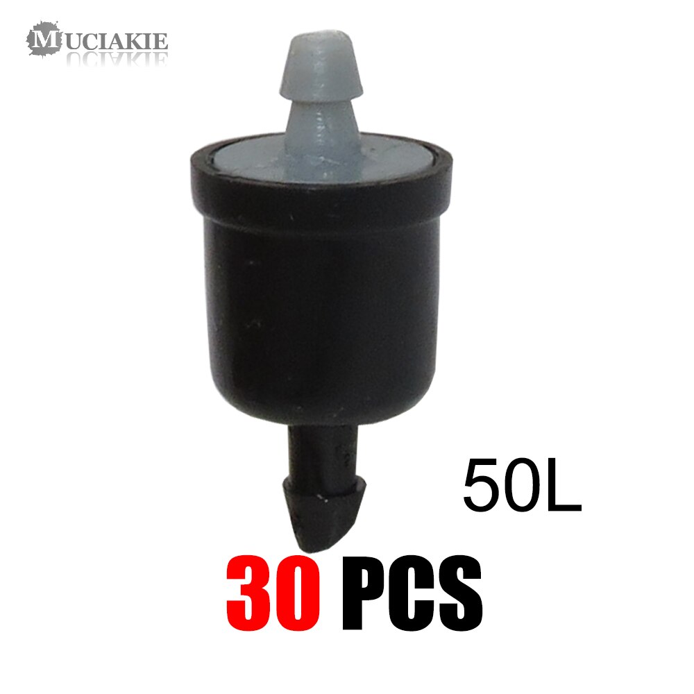 MUCIAKIE 4/6/8/10/20/30/40/50/60L Mini Pressure Compensating Drip Emitter Self-cleaning Durable Garden Irrigation Fixed Flow: Blue