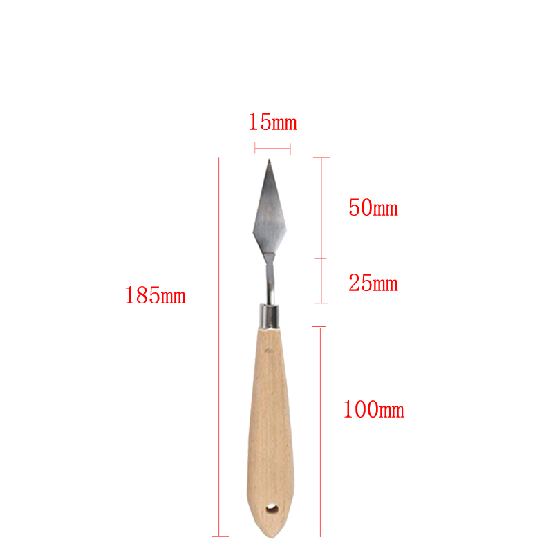 Palette Oil Mix Scrape Scraper Knife Texture Painter Paint Tool Artist Art Draw Spatula Drawer watercolor Student Pigment: C