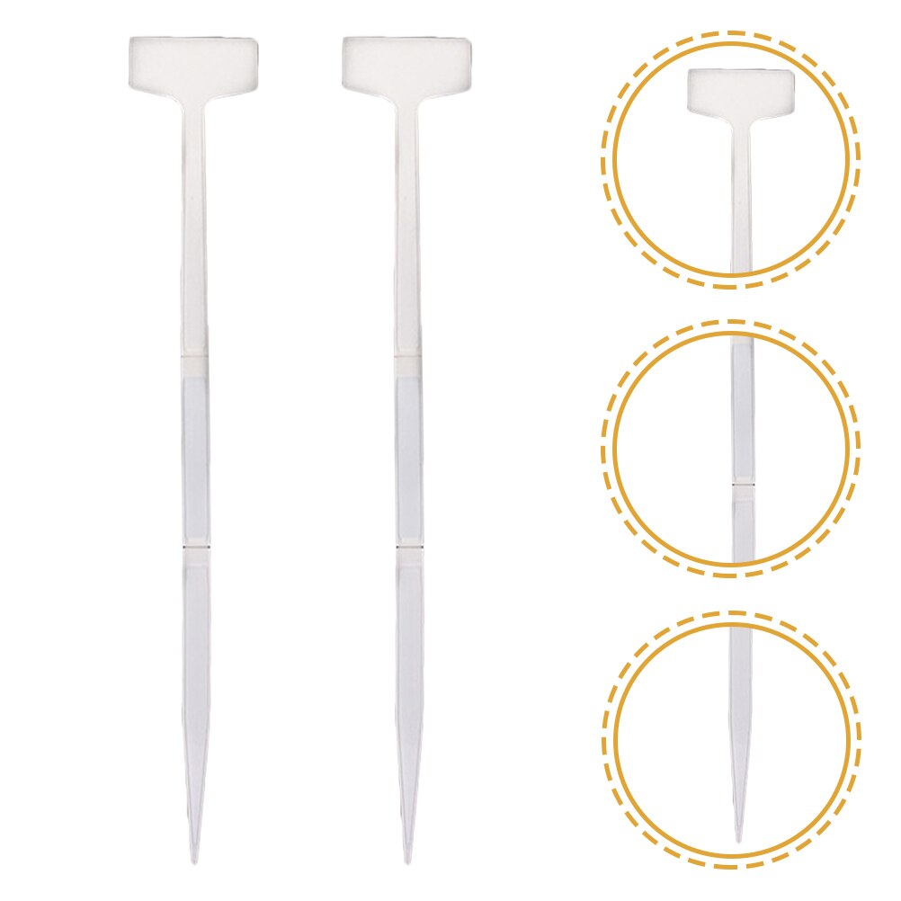 2Pcs Plant Classification Signs Plastic Plant Labels Plant Identification Ground Stake