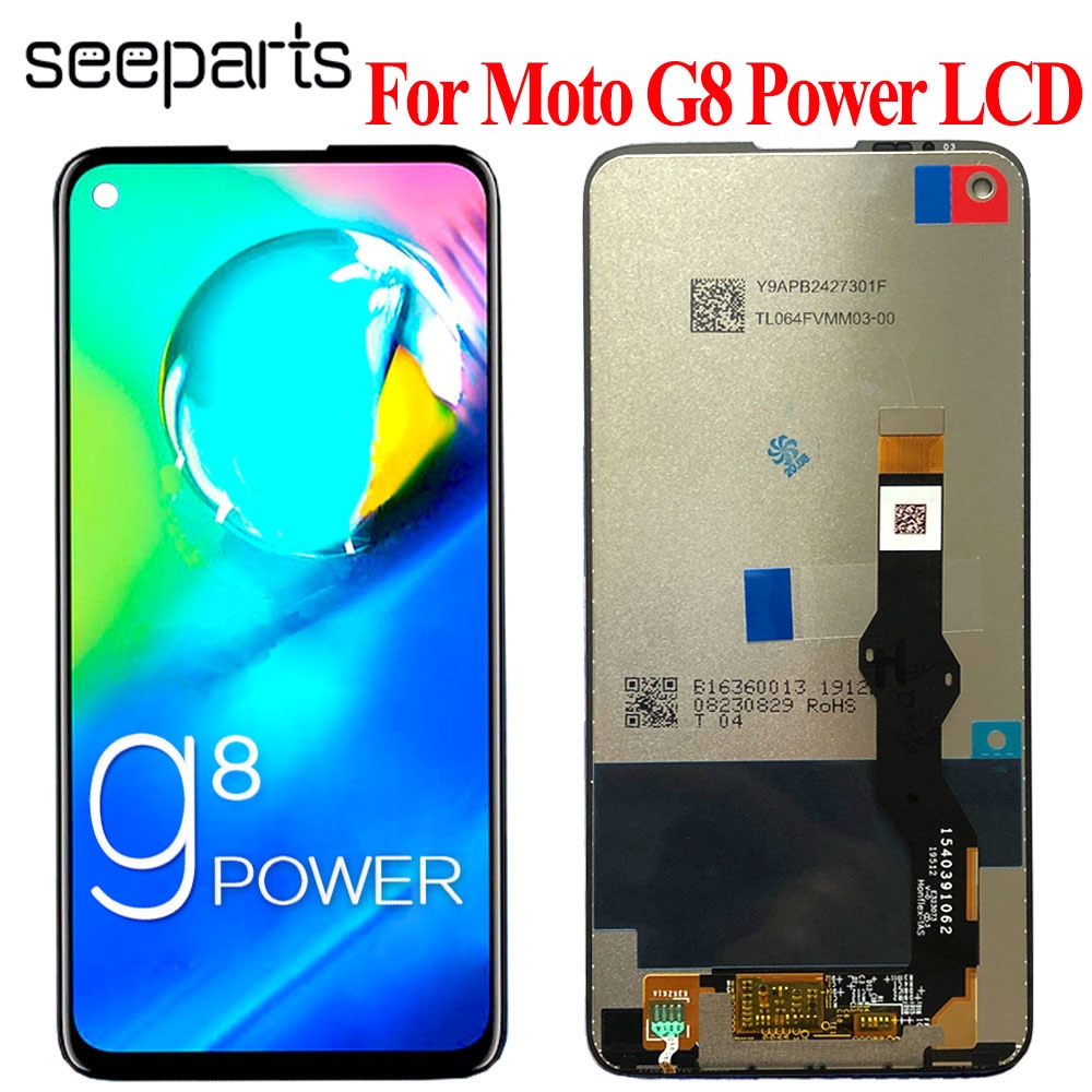 Nuovo originale Testato Al 6.4 "per Motorola Moto G8 potenza Lcd schermo di Visualizzazione Dello Schermo di Tocco di Vetro Digitizer assemblaggio G8potenza XT-2041-1 LCD