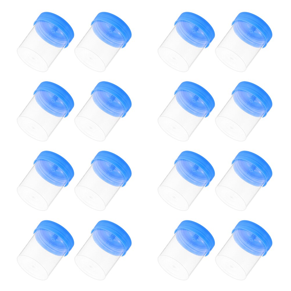 25Pcs Small Specimen Cups Portable Sputum Containers Disposal Specimen Containers (Random Color)