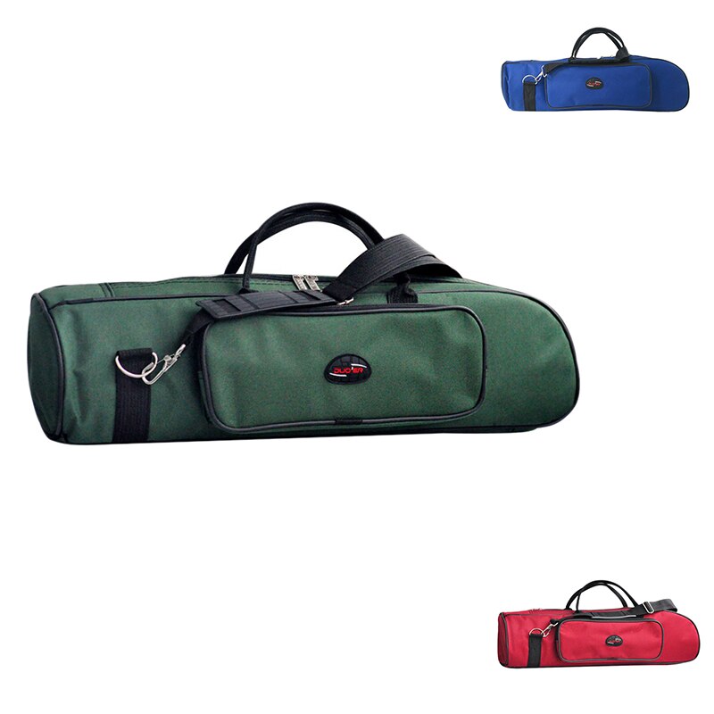 ASDS-DUOER Draagbare Trompet Bag Case 8Mm Spons Zachte Gig Bag Duurzaam Dubbele Ritsen Met Verstelbare Schouderband