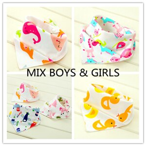 Baby slabbetjes 3pc/ lot 100%  katoenen bandana slabbetjes babykleding meisjes handdoek bandana's babykleding  b6 d 985r: Mix jongens en meisjes