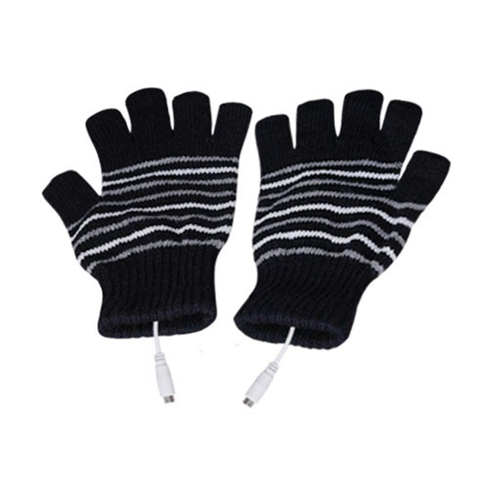 Vinter ski udendørs usb håndhandskevarmer elektriske opvarmede handsker med 4000 mah genopladeligt batteri cykel motorcykel handsker: -en