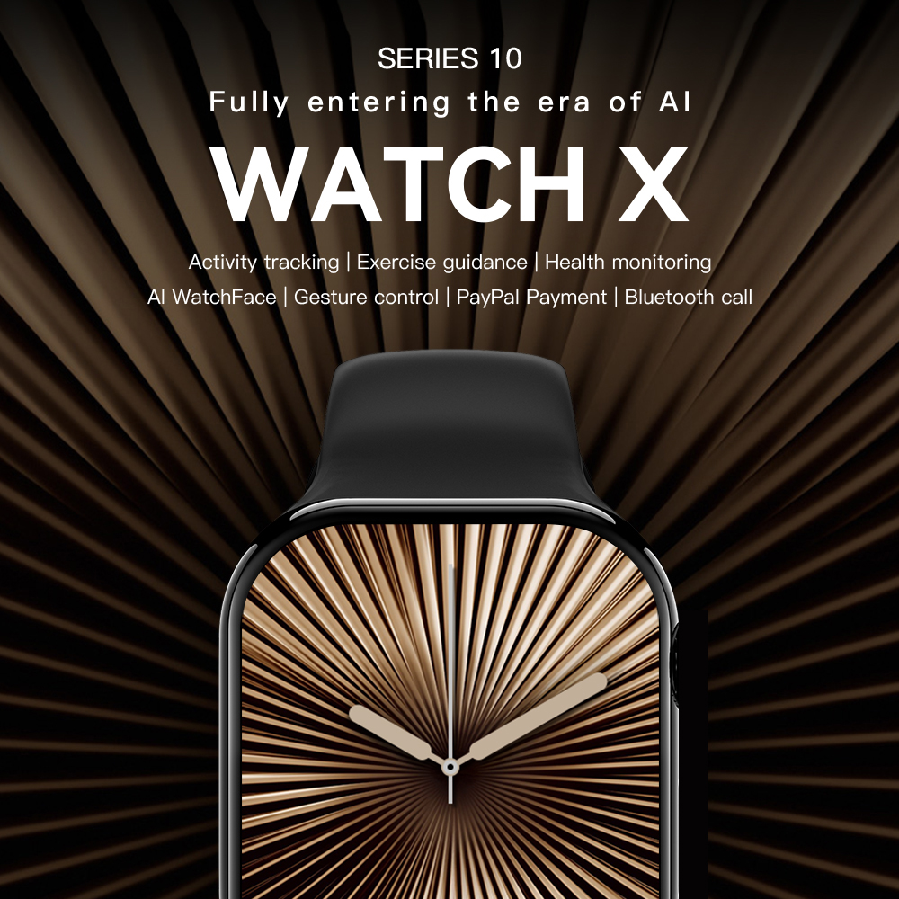 Microwear WATCH X 10 Smartwatch für Herren, S10-Serie, 10 NFC, dynamisches Insel, 48 mm Geste, Antwort, ChatGPT, Kompass, GPS-Tracker, Smartwatch