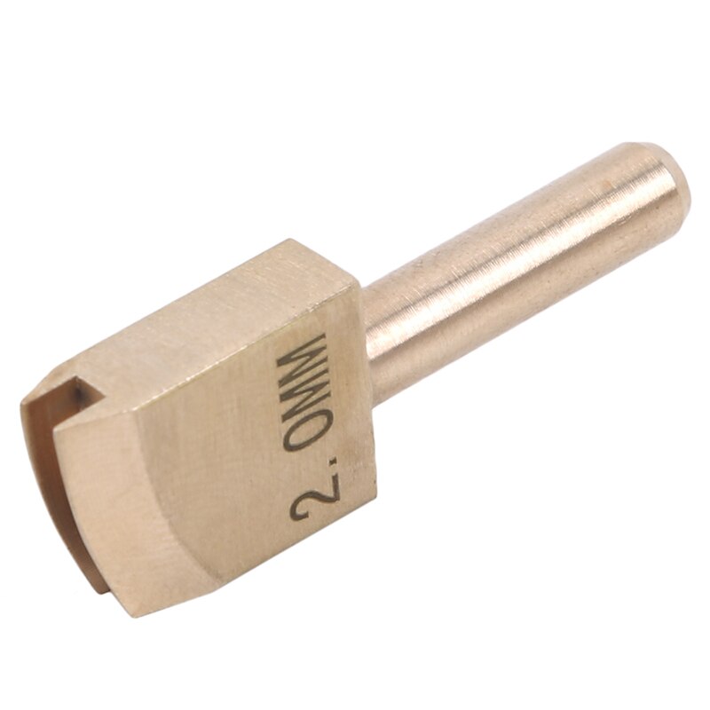 Leather Electric Brass Solder Soldering Iron Tip To Burn The Edge Leather Craft Press Edge Sealing Machine Line Pyrography Tool: 2mm