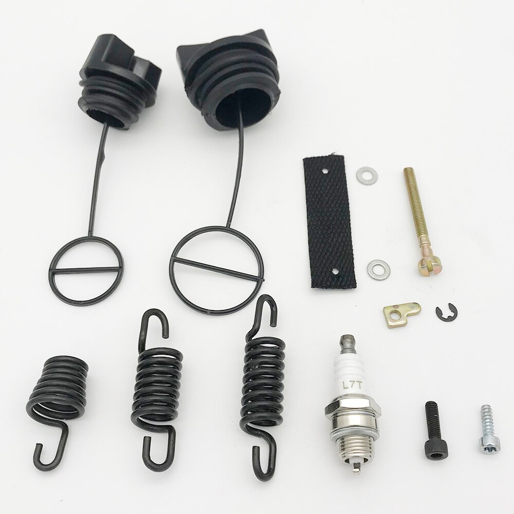 AV tampon choc ressort ensemble pour Partner 350 351 réservoir de mazout bouchon chaîne ajusteur tronçonneuse pièces outils électriques