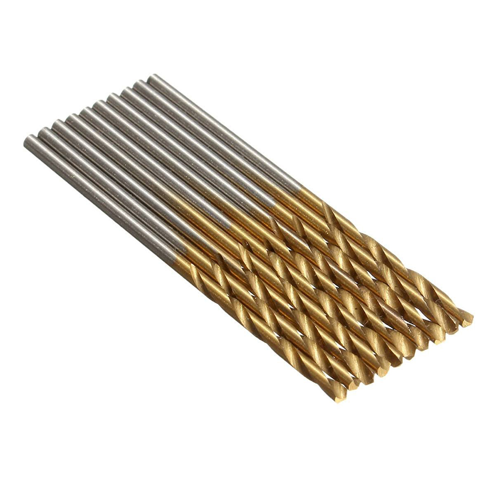 50 Stuks High Speed Steel Twist Boor 1.0/1.5/2.0/2.5/3.0 Mm Titanium Coated Hss boor Houtbewerking Handgereedschap Boor Set