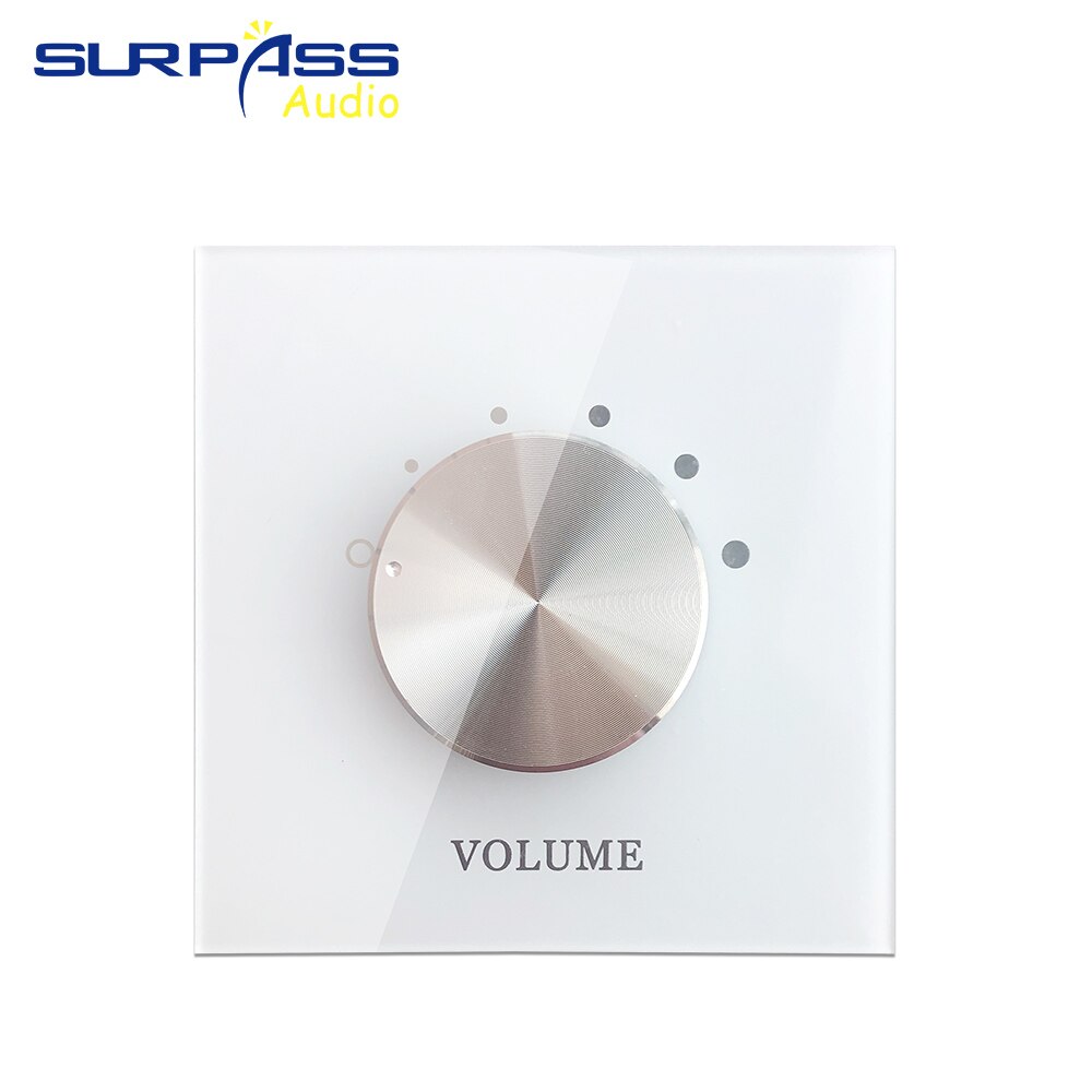 Stero Volume Tuning Switch 5 Adjustment Two Channel Fixed Resistance Music Speaker Volume Controller: white volume switch