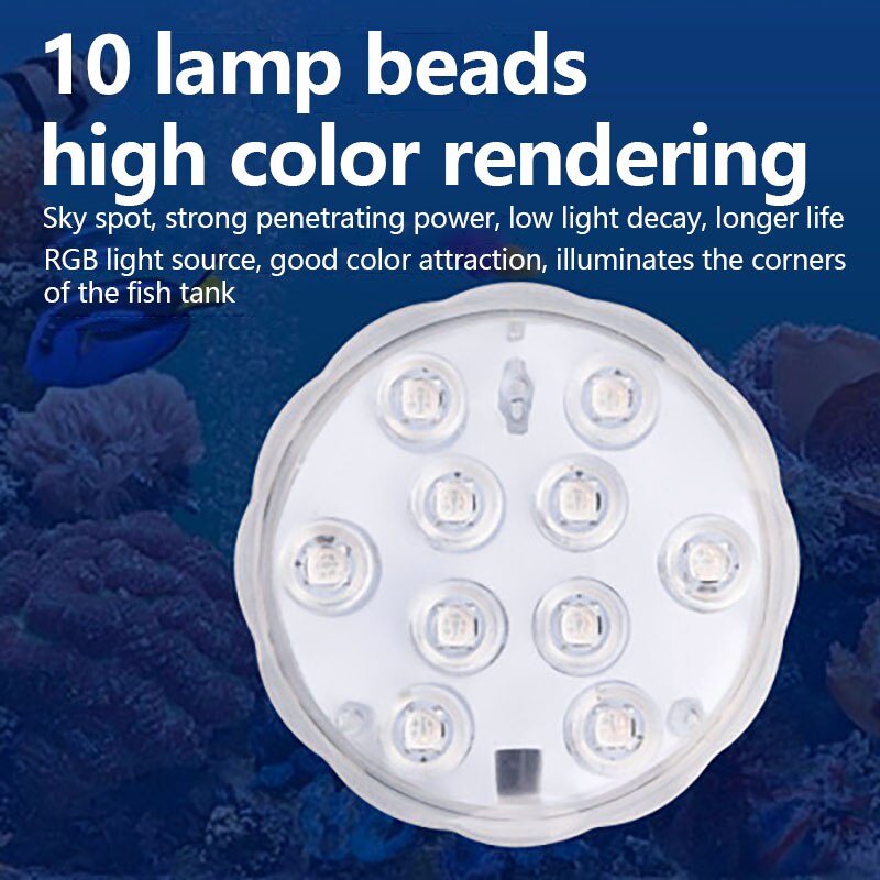 LED Submersible Light Battery Powered IP65 RGB Rem... – Grandado