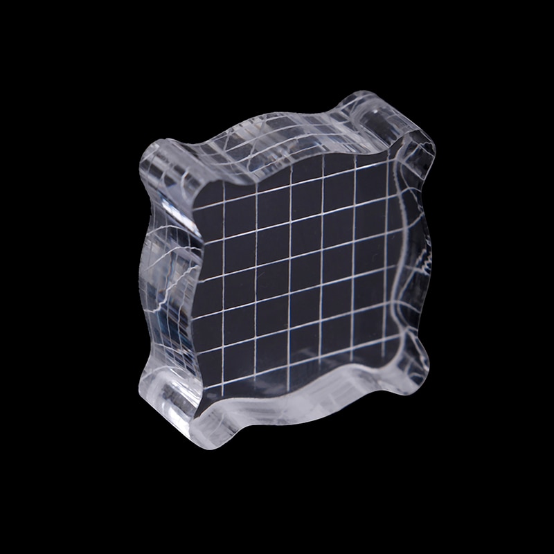 1pc Clear Acrylic Stamping Tools for Scrapbooking DIY Crafts Stamps Making Block Handle Stamping Photo Album Decor