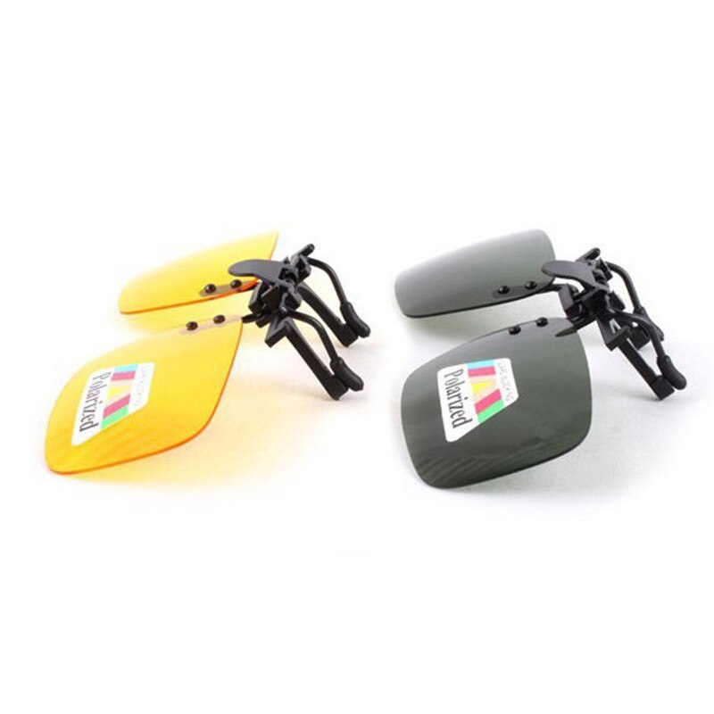 Polarisert klipp på solbriller som kjører nattsyn linse solbriller mannlig uv-uv til menn kvinner med etui og brilleklut