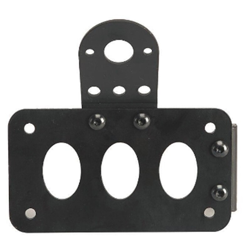 Universal motocicleta Montaje Lateral luz trasera marco soporte de placa de matrícula Retro Metal accesorios de la motocicleta