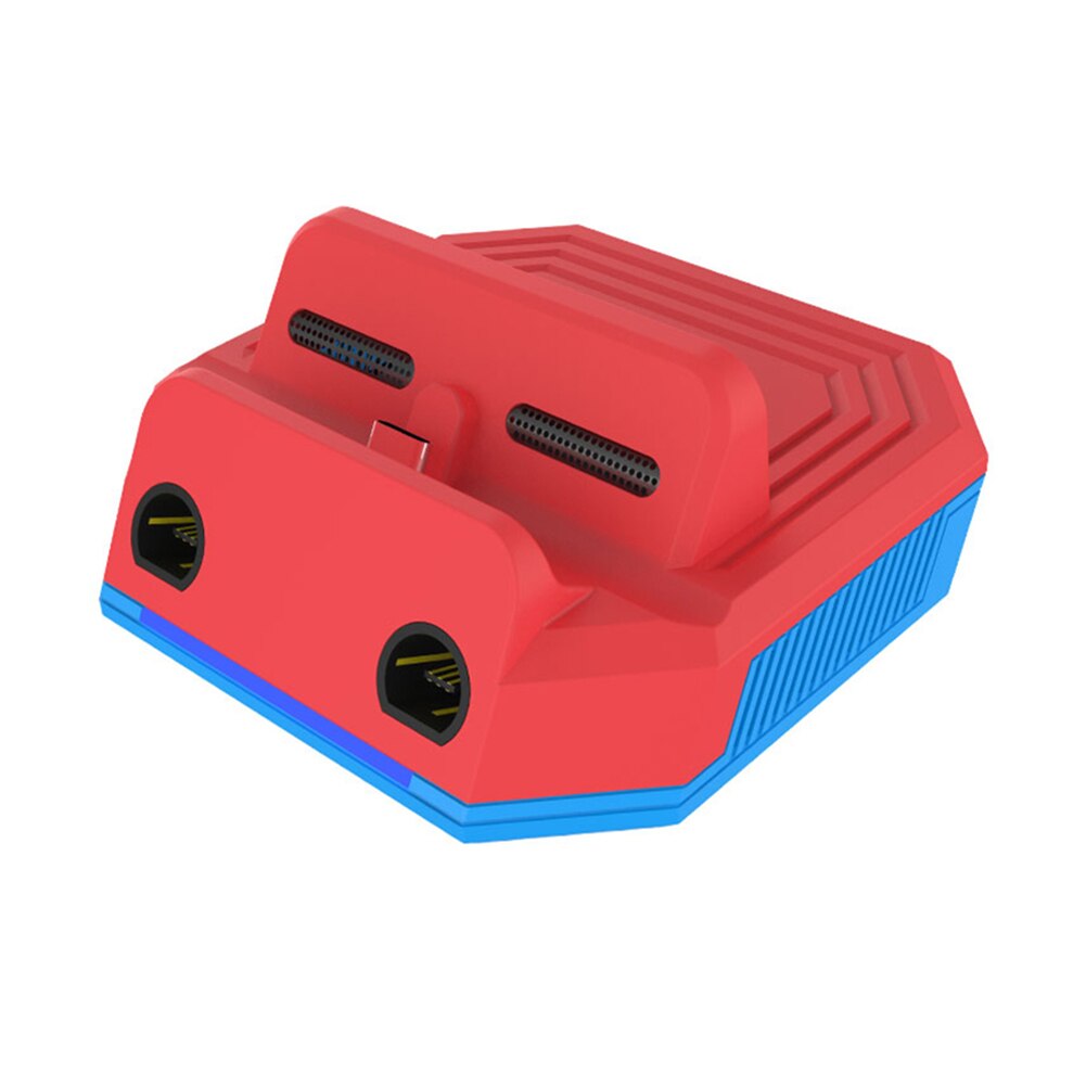 Portable For Nintendo Switch TV Docking Station TV Adapter for GameCube Controller Charging Dock: Red