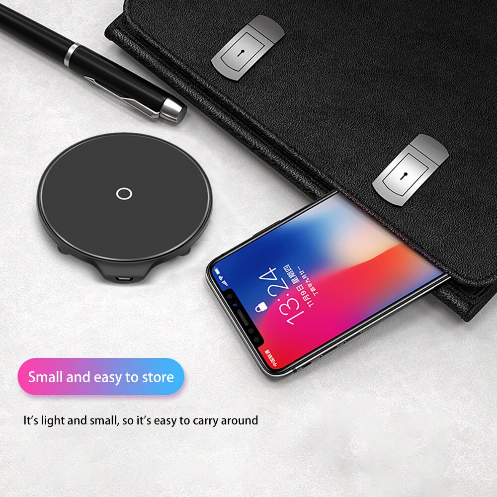 Fdgao qi carregador sem fio para iphone 11 pro x 8 plus xr xs max samsung s10 s9 para huawei xiaomi 10 w carregamento rápido doca estação