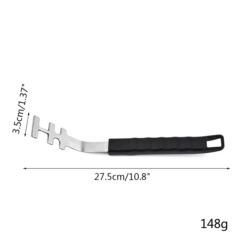 Barbecue Universele Rvs Grill Rooster Lifter Grid Lifter Oppervlakken Handling Lifter Grijper Voor Meest Houtskool Grills