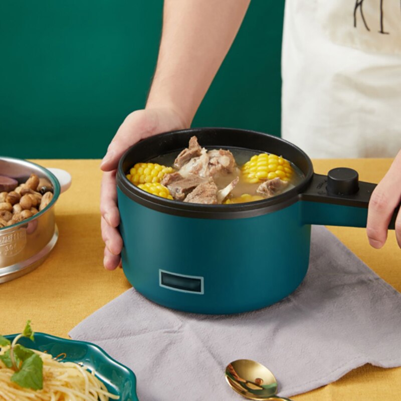 Mini Multifunction Electric Cooking Machine 220V Household Double Layer Pot Multi Electric Rice Cooker Steamer Non-stick Pan