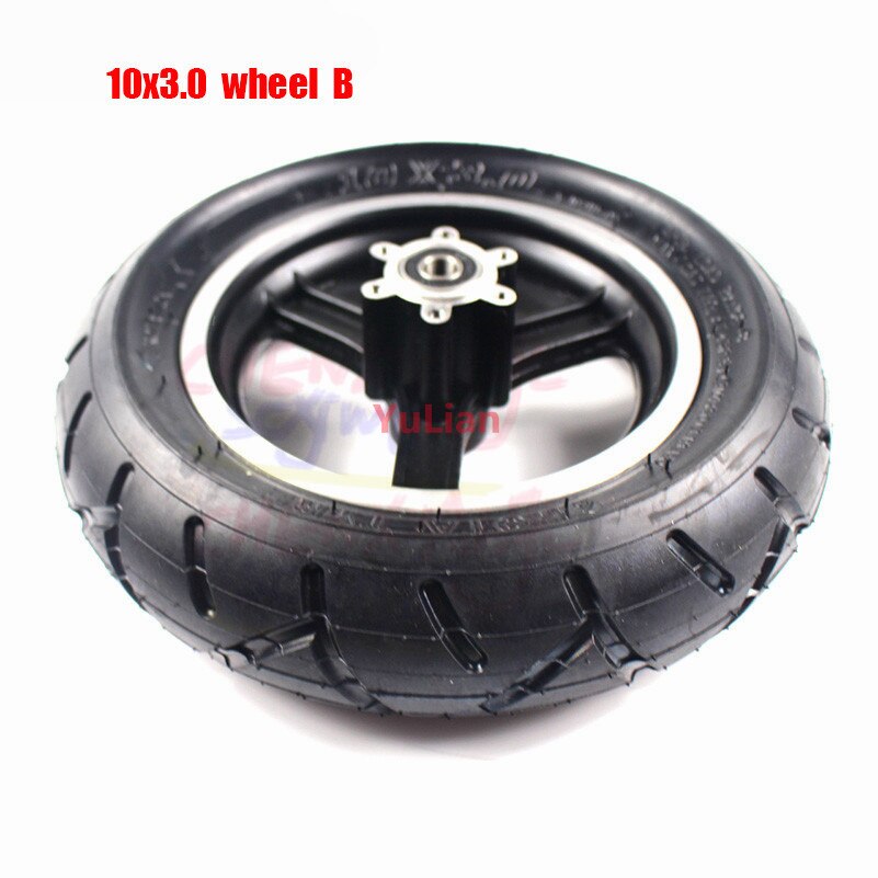 10 Inch Wheels for Kugoo M4 Pro Folding Electric Scooter 10x3 Inch Off-road Inner Outer Tire with Alloy Rims 255x80 Tyre 80/65-6: 10x3.0 wheel B