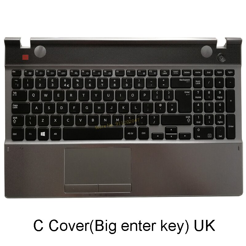 Voor Samsung NP550P5C 500P5C Serie Laptop Palmrest Met Toetsenbord Uk Us/Bottom Case Shell C D E Cover