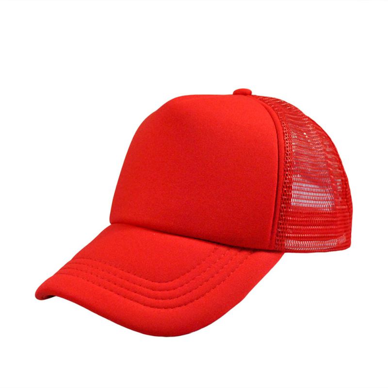 Gorra de malla para hombre y mujer, gorra deportiva para tenis al aire libre, gorra de malla para pesca, senderismo, Camping, Playa: Rojo