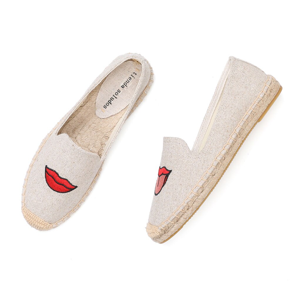 Tienda Soludos Espadrilles femmes chaussures plates précipité Zapatillas Mujer Espadrille pêcheur conduite paille de chanvre