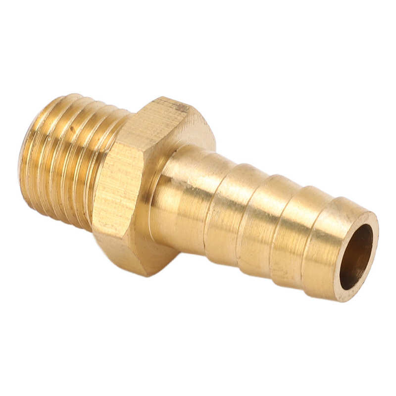 Raccordo spinato in ottone raccordo per tubo dritto filettato generale 7/16in per tubo del gas per tubo dell'acqua del carburante dell'aria