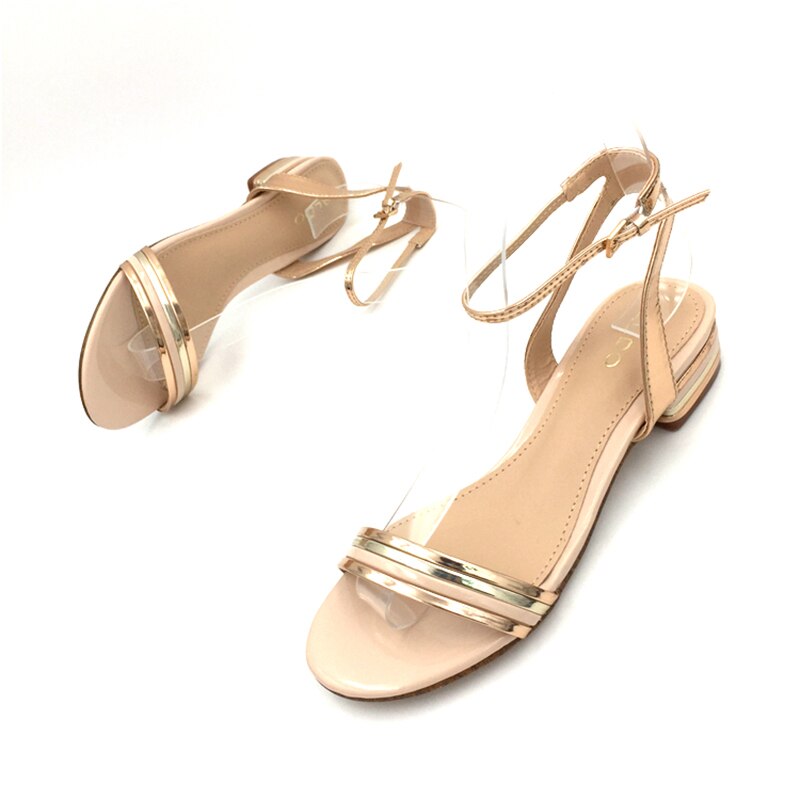 beroemde Romeinse gladiator sandalen vrouwen zomer retro slingback vierkante hak sandalias mujer gesp vrouwelijke sandale